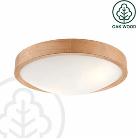 Brilagi-LED RGBW Dimmelhető mennyezeti lámpa CARVALHO SLIM 2xE27/15W/230V Wi-Fi tölgy átm. 37 cm