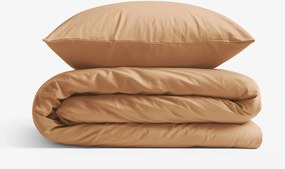 Goldea pamut ágyneműhuzat garnitúra - barna 140 x 220 és 70 x 90 cm