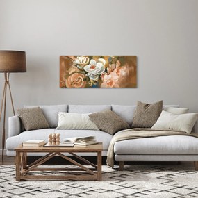 Kép - Festett csokor virág (120x50 cm)