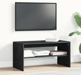 fekete tölgy színű szerelt fa TV-szekrény 80 x 40 x 40 cm