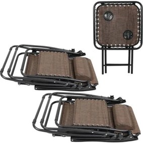 2 zéró gravitáció kerti szék asztallal