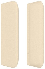 krémszínű szövet fejtámla 163x16x78/88 cm