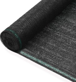 vidaXL fekete HDPE teniszháló 1 x 25 m