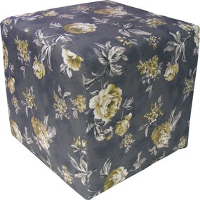 Pufa, Szék, Négyzet Alakú 40, Virágok, Rózsák, Rózsa, Vintage, Angliai Stílus, Különböző Minták