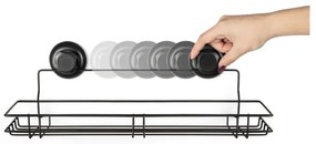 Bestlock Black Kitchen Shelf fekete öntapadós fali polc, 45,5 x 12 cm - Compactor