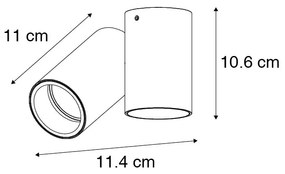 Design spotlámpa fehér állítható - Michael