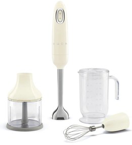 SMEG botmixer HBF03 tartozékokkal, 700W, krém - Smeg