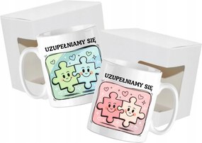 Bögrék 2 db Valentin nap Szerelem Fiú Férj Feleség Lány Ajándék Puzzle