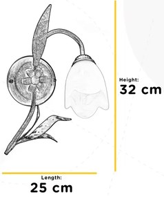 ONLI - Fali lámpa SONIA 1xE14/6W/230V