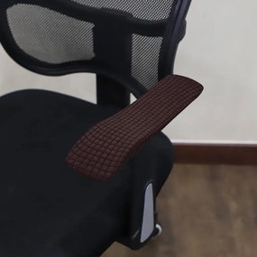 1 pár KÖRBEGUMIS Karfa Huzat forgószékhez (enyhén vízlepergető, barna)