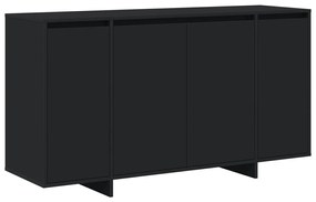 Fekete oldalszekrény Fekete Mérnöki fa 135 x 41 x 75 cm