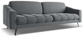 Szürke bársony kanapé 238 cm Nalu – Makamii