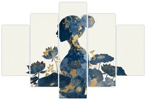 Kép - Márvány női profil (150x105 cm)