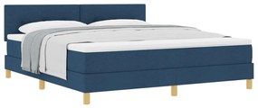 Box Spring Ágy matraccal Kék 180x200 cm Szövet