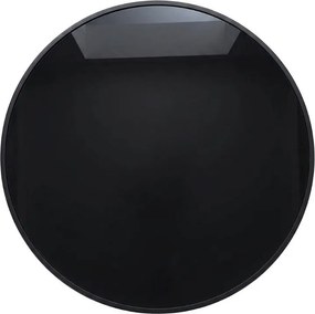 Kerek kerti asztal üveglappal ISLAND BLACK 60 cm, fekete