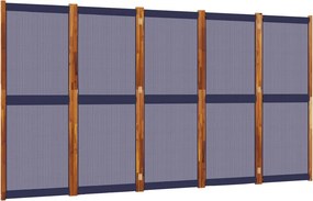 vidaXL sötétkék 5 paneles térelválasztó 350 x 180 cm