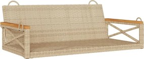 vidaXL bézs polyrattan hintapad 109 x 62 x 40 cm