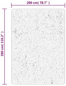 IZA antracit rövid szálú skandináv stílusú szőnyeg 200 x 280 cm