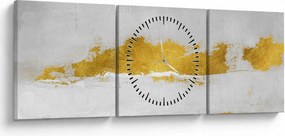Kép - Arany és szürke vonások (órával) (90x30 cm)