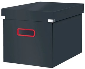 Szürke fedeles karton tárolódoboz 32x36x31 cm Click&amp;Store – Leitz