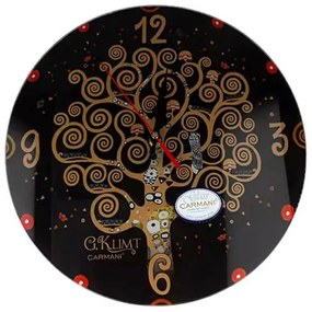 Klimt üveg falióra - Életfa - 30 cm
