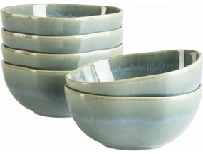 Mäser Cordelia Atacama Green Textura tálkészlet,16 cm, 6 db
