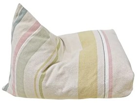 Krémszínű gyerek babzsák Cleo Multi Stripe – Lorena Canals