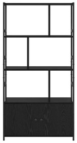 Könyvespolc Musta tammi 80 x 30 x 155.5 cm Faanyag