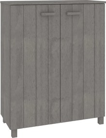 vidaXL HAMAR világosszürke tömör fenyőfa cipőszekrény 85 x 40 x 108 cm