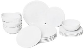 Purita 18 db-os fehér porcelán étkészlet - Bonami Essentials