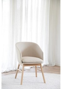Bézs kárpitozott étkezőfotel szett 2 db-os Windham – Rowico