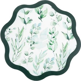 Dekorációs alátét asztalra 38 cm, növényi motívummal