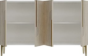 Meyra 120 - White, Travertine, Gold