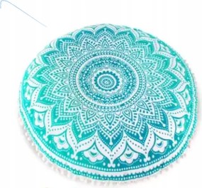 – kerek jóga padlópárnahuzat 75 cm Kézzel nyomtatott