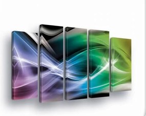 Vászonkép 150x100 Absztrakt energia áramlás hullámok fény dinamika modern