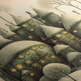 Kép - Mesebeli házikók (90x60 cm)
