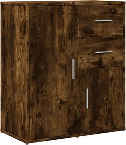 vidaXL füstös tölgy színű szerelt fa tálalószekrény 60 x 31 x 70 cm