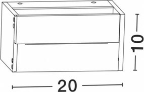 NOVALUCE 713122 TWIN Modern Kültéri Fali Lámpa LED IP54