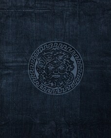 POSEIDON Strandtörölköző fekete 165x90cm