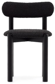 Fekete étkezőszék szett 2 db-os Nebai – Kave Home