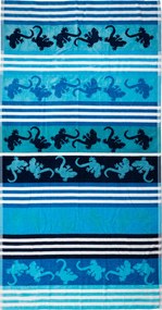 CRAZY GEKKO Strandtörölköző türkiz 165x90cm
