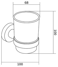 Mexen Remo fogkefe tartó, fehér, 7050738-20