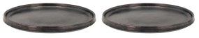Fekete desszertes tányér szett 2 db-os ø 20,8 cm Fjord - Villa Collection