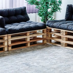 STILISTA Úszó vinyl padló 7,5m² szürke kő