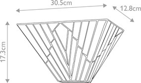 Elstead Lighting Alderley TF-ALDERLEY-WU Fali lámpa 2x40W/E14 IP20