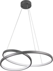 POLUX 328021 ZEFIRA Modern Led Függesztett Lámpa Antracit LED IP20