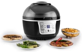 Klarstein VitAir Turbo, forrólevegős fritőz, 1400 W, 9 l, szürke-fekete