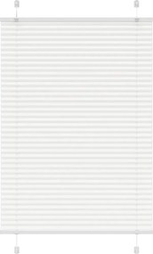 vidaXL pliszírozott redőny Fehér 85x100 cm szövetszélesség 84,4 cm