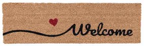 Lábtörlő 75x22cm, kókusz-PVC, " Welcome"