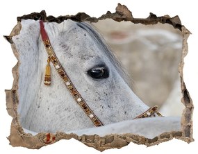 Lyuk 3d fali matrica Fehér arab ló nd-k-143185113